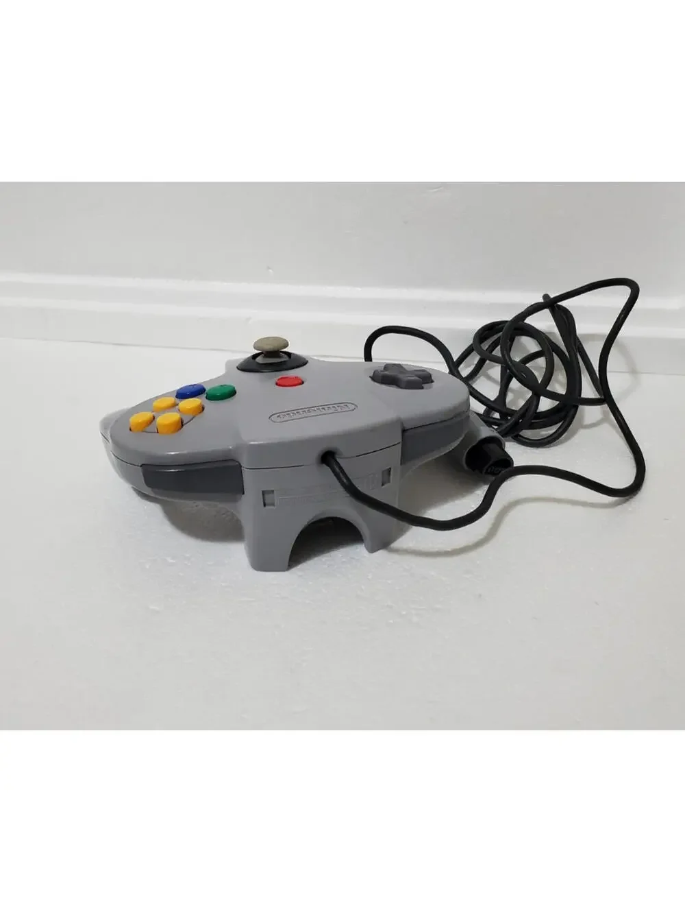 Nintendo 64 N64 Original Gray Controller OEM Not Tested  – Clean With Grip Used
